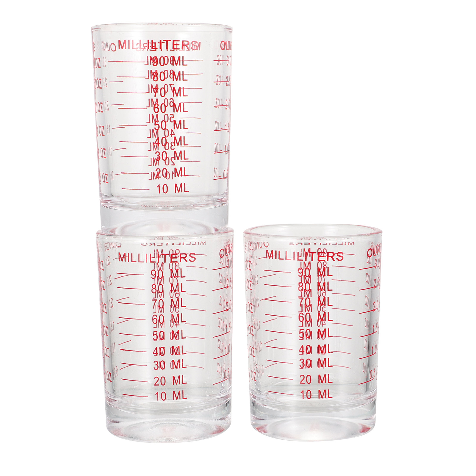 Kitchen Baking Scale - Ensemble de 3 tasses à mesurer