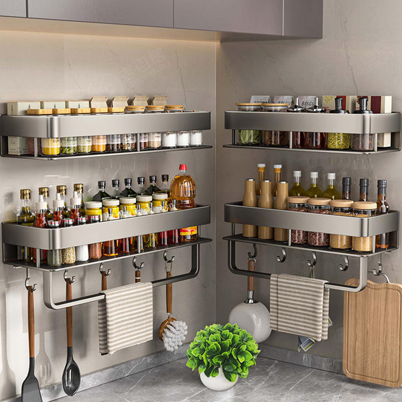 Kitchen Uncle - Étagère de cuisine en aluminium, support