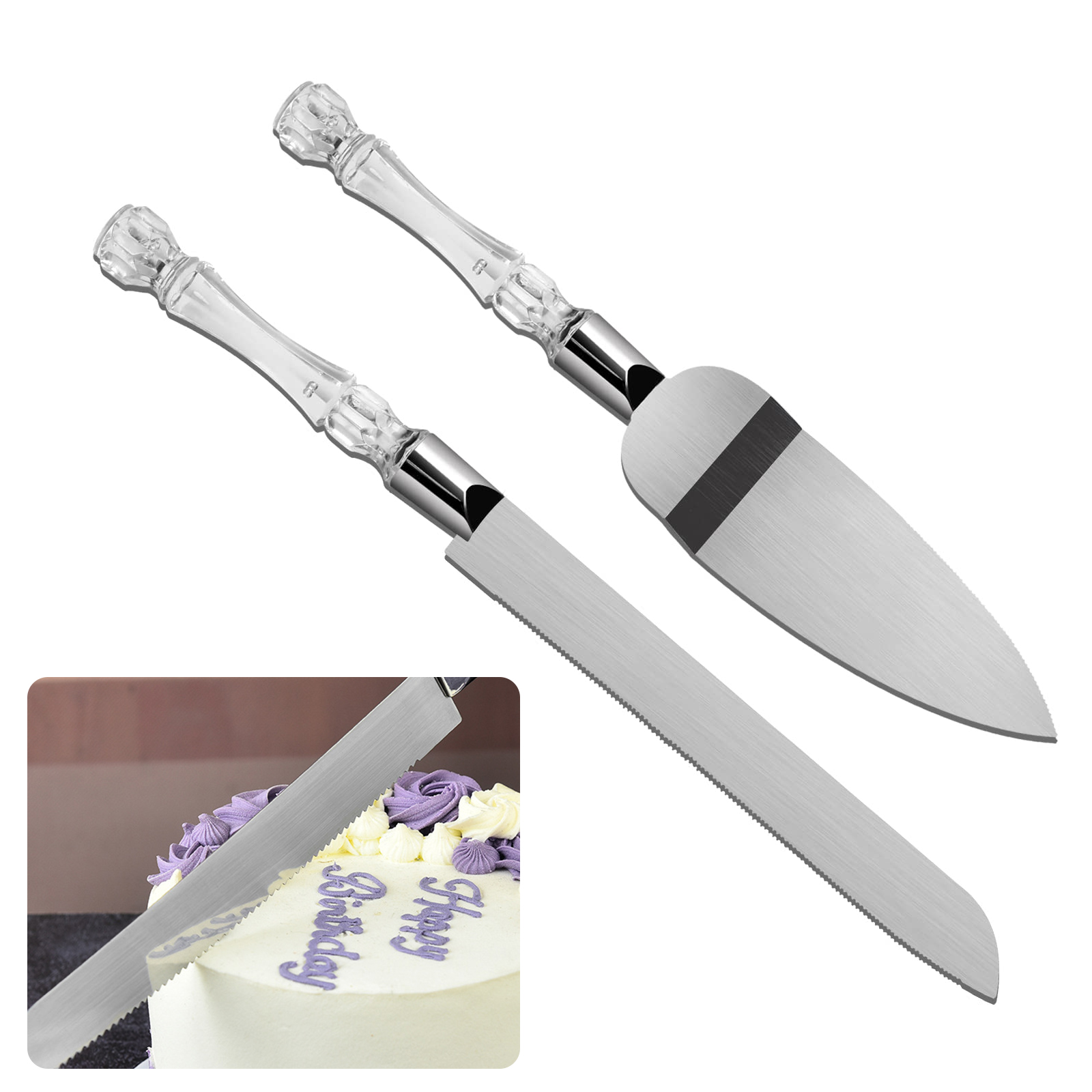 Ensemble couteau à gâteau et s - Offset Spatula Set avis et prix