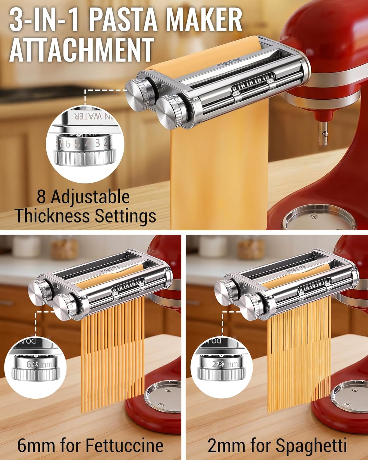 Accessoire de coupe-pâtes 3-en - Kitchenaid Baking Set avis et prix