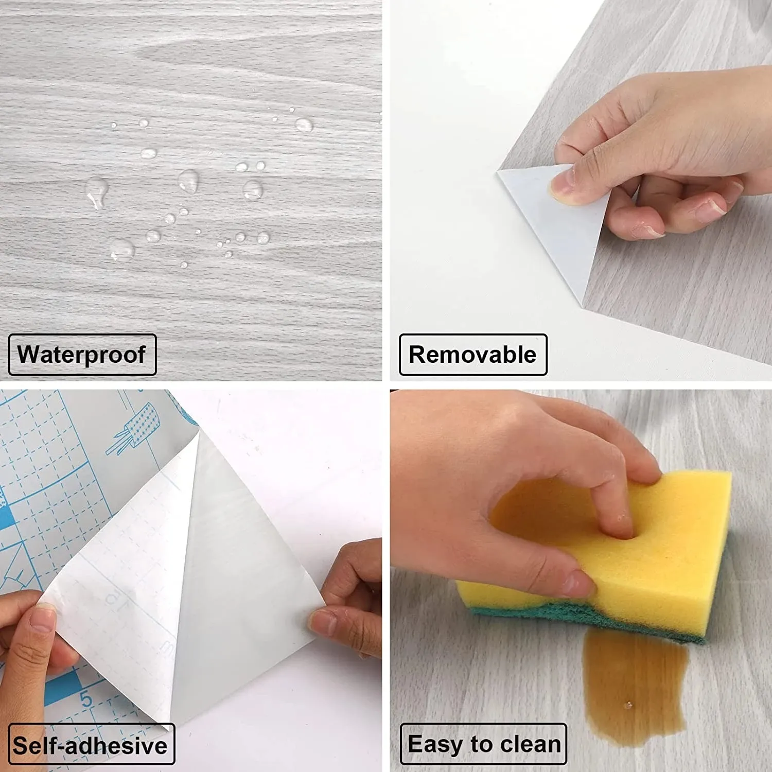 Papier peint auto-adhésif bois - Kitchen Baking Cabinet avis et prix