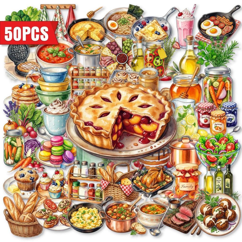 50 autocollants transparents e - Baking (Kitchen Ingredient) avis et prix
