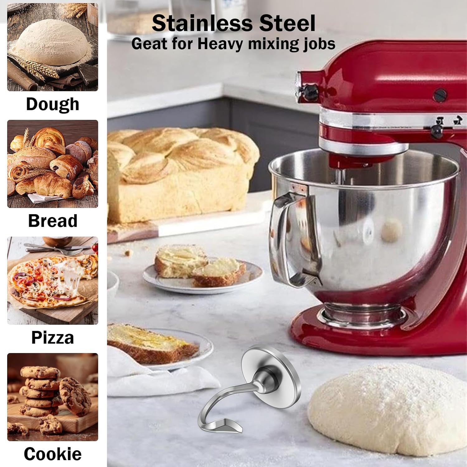 Crochet pétrisseur en acier in - Kitchenaid Baking Set avis et prix
